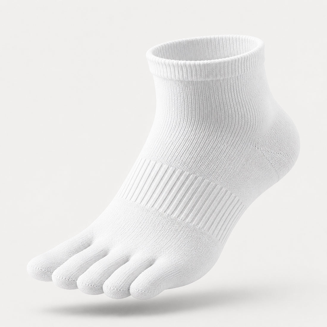CoolMax Performance Socks — white studio shot, side profile